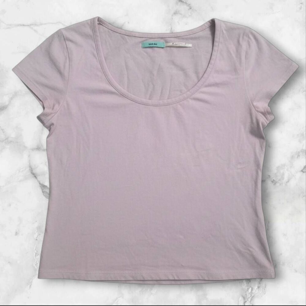 Kimchi Blue Pink Short Sleeve Shirt Size Medium